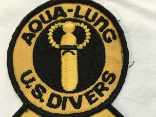 Vintage U S Divers Aqua Lung Scuba Diving Deep Sea Diving Patch