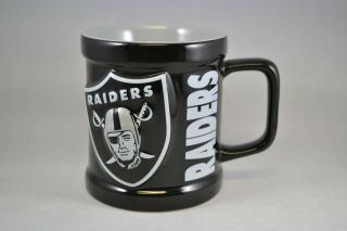 Nfl Official Oakland Raiders Coffee Cup Raised Raider Shield Mascot
