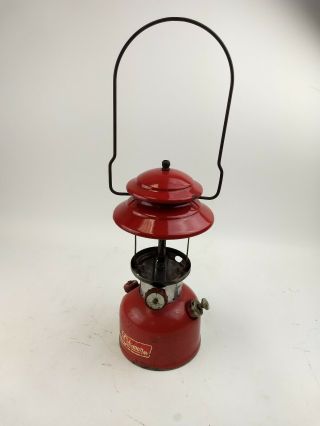 Vintage 1966 Coleman " Red " Lantern No.  200a Dated 6/66 Collect/restore/use