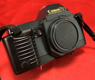 Vintage Canon T70 Slr Film Camera Body Vg Cond W/cap