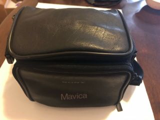 Sony Digital Mavica Carry Case Camera Bag W Adjustable Strap Vintage Vinyl Black