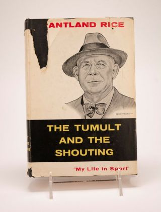 1954 GRANTLAND RICE THE TUMULT & THE SHOUTING SIGNED BOOK YOGI BERRA BLANCHARD, 2