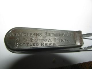 Vintage Orleans Brewing Co 4 X Extra Fine Bottled Beer Bottle Opener