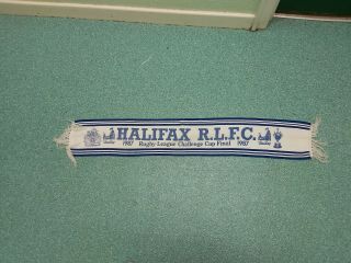 Vintage Halifax Rlfc Challenge Cup Final 1987 Rugby League Supporters Scarf
