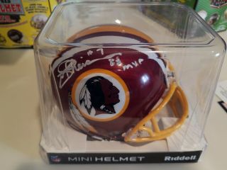 Joe Theisman Autograph Mini Helmet Tristar Hidden Treasures Auto Redskins