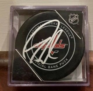 Tom Wilson Autographed Signed Official Nhl Game Puck Washington Capitals