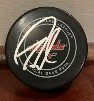Tom Wilson Autographed Signed Official NHL Game Puck Washington Capitals 2