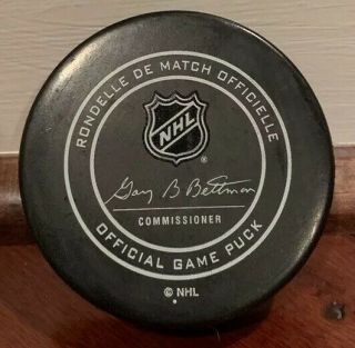 Tom Wilson Autographed Signed Official NHL Game Puck Washington Capitals 3