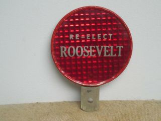 Re - Elect Roosevelt License Plate Topper