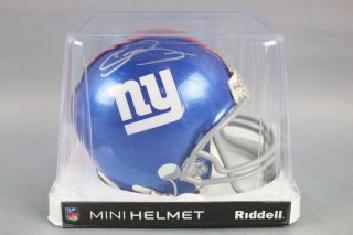 Autographed Odell Beckham Jr.  Nfl York Giants Riddell Mini Helmet - Steiner