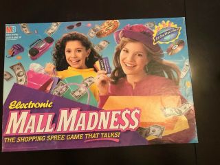 Vintage Electronic Mall Madness Shopping Spree Board Game 1996 Euc