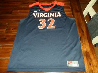 Nike Team Uva Virginia Cavaliers Basketball Jersey 32 Large