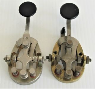 2 Vintage Morse Code Keys 1 - Lafayette & 1 No Id