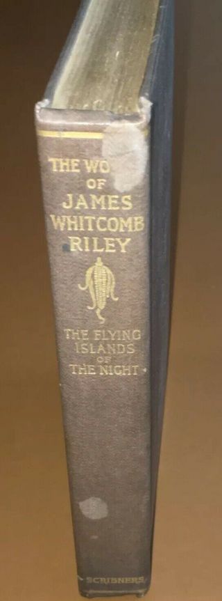 Vintage Book The of James Whitcomb Riley Flying Islands of the Night 2