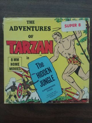 Vintage Old 8mm Movie Reel Adventures Of Tarzan The Hidden Jungle