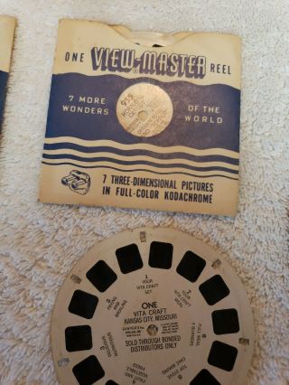 2 Vintage Sawyers View Master Stereo Viewer With 4 Reels 3
