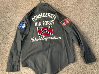 Confederate Air Force Embroidered Ghost Squadron Logo Shirt B24 B25 B17 P51