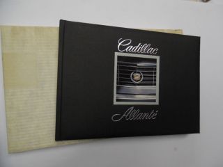 1987 Cadillac Allante Dealer Showroom Album Prestige Rollout Brochure Hard Cover