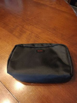 Tumi For Delta Amenity Kit Bag - Soft Shell - Black - Nylon - Small Bag - Zipper