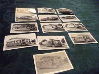 Twelve (12) Key System Streetcar Line 12 B&w Photo Prints - 2 1/2 X4 1/4