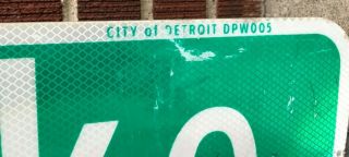 Van Dyke City of Detroit Street/Road Sign Downtown Michigan Motor City Motown 2