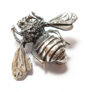Vintage Or Modern Silver Bee Brooch