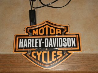 Pre - owned Small Harley Davidson Neon Sign 9x12 Red light 2