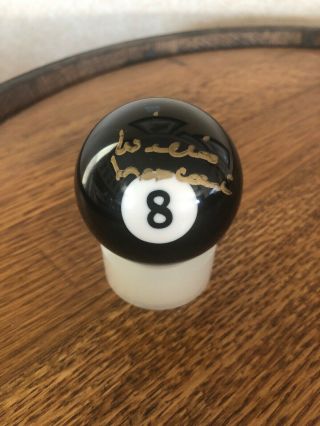 Willie Mosconi Signed Jsa Certified Authentic Autographed 8 Billiard Pool Ball