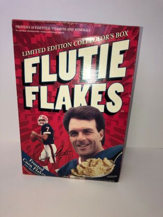 Vintage Doug Flutie Flakes Cereal Buffalo Bills Autism Foundation Nfl