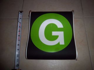 Nyc Subway Sign R40 Side Green G Line Small Ny Roll Sign Brooklyn Greenpoint Nyc