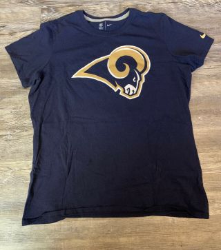 Womens Nike Los Angeles Rams Blue T Shirt Size 2xl La Rams