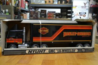 Nos Harley - Davidson Nylint Gmc 18 Wheeler Steel Toy Truck Made In Usa 1980 