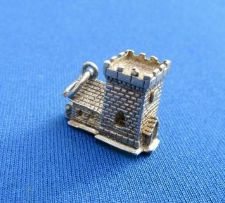 Vintage 925 Sterling Silver Charm Opening Church House Of God 3.  3 G