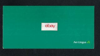 Aer Lingus Irish Airlines Ticket Jacket /folder