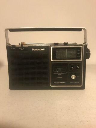 Vintage 1970s Panasonic Rf - 1060 Portable Psb/fm/am 3 - Band Radio W/o Power Cord