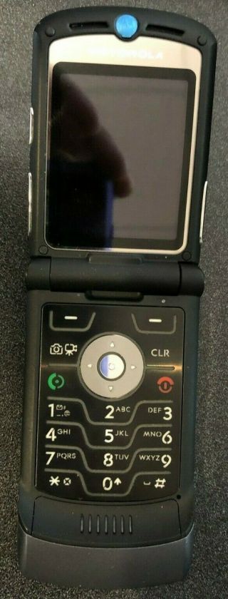Motorola RAZR V3 Gray Amp ' d Mobile Cell Phone Fast Ship Vintage 2