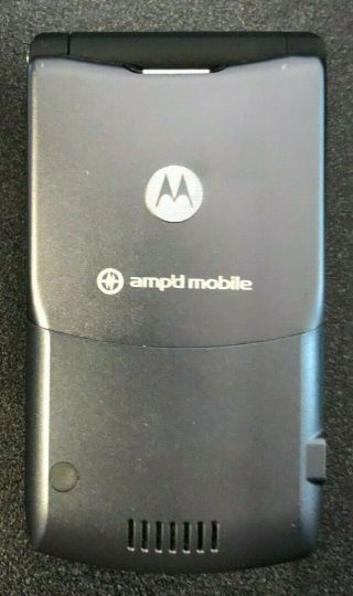 Motorola RAZR V3 Gray Amp ' d Mobile Cell Phone Fast Ship Vintage 3