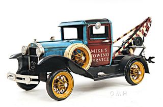 1931 Ford Model A Tow Truck Metal Desk Car Model 17 " Automobile Automotive Decor