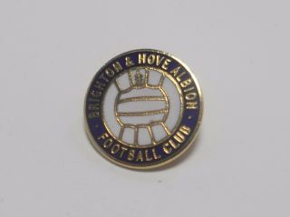 Brighton & Hove Albion Fc - Vintage Enamel Crest Badge.