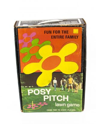 Posy Pitch Lawn Game By Eagle 1970s Vintage W/ Box
