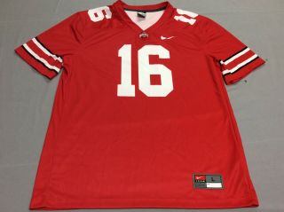 Ohio State Buckeyes Nike Football 16 Red Jersey Youth Kids Large Or Womens