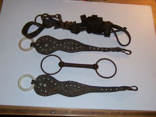 Vintage Western Horse Tack,  Harness Spreaders,  Iron Bit,  Halter