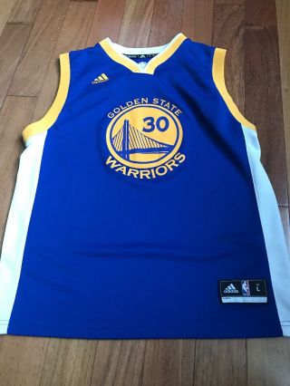 Steph Curry Adidas Golden State Warriors Jersey,  30,  Youth Large