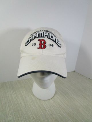 Mlb Boston Red Sox Hat World Series 2004 Champions Ball Cap Cotton Adjustable