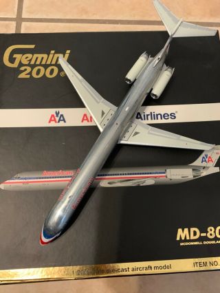 1/200 Gemini Jets American Airlines Md - 83.  Gemini200 Md - 80 Md80