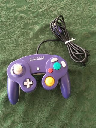 Nintendo Gamecube Purple Controller Oem Game Control Vintage