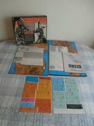 Vintage Strategy War Game: Anzio The Struggle For Italy Ww2 1943 - 45 Avalon Hill