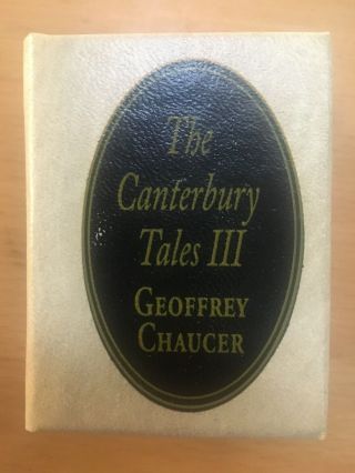 Del Prado Miniature Book - The Canterbury Tales Iii By Geoffrey Chaucer