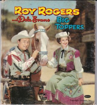 Vintage 1956 Whitman Cozy Corner Book Roy Rogers Dale Evans Big Toppers