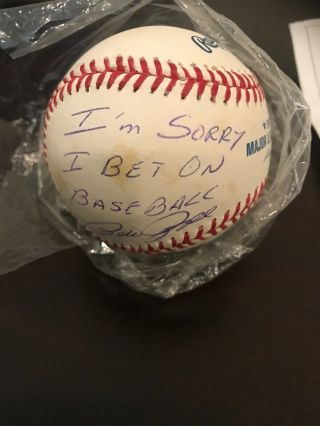 Pete Rose Signed Baseball Jsa And House
